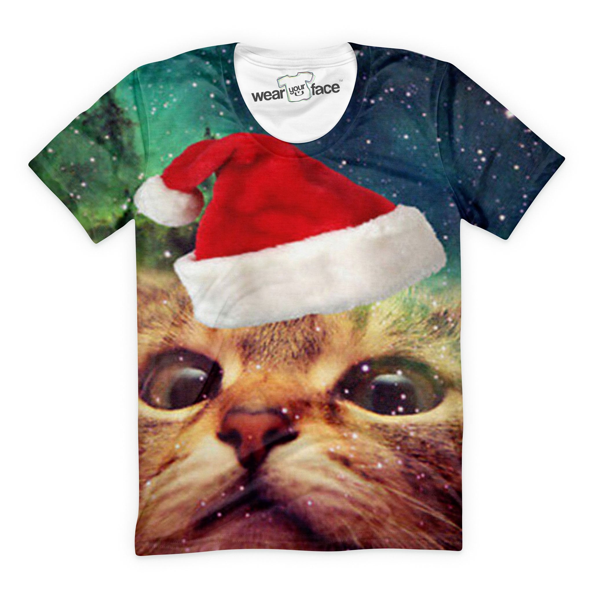 Christmas Cat Takes a Selfie T-Shirt