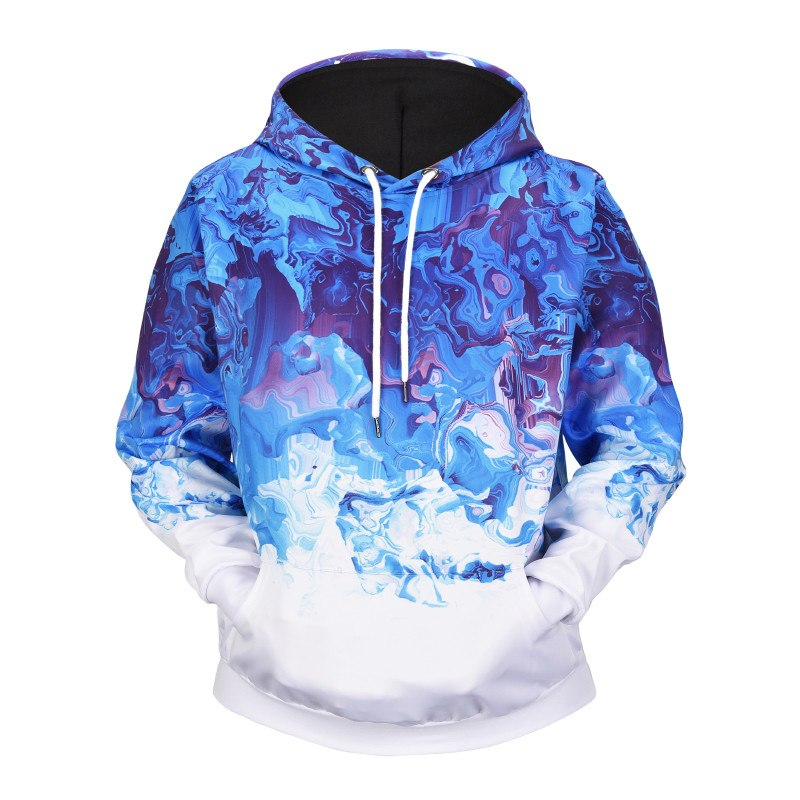 Blue Watercolor Hoodie