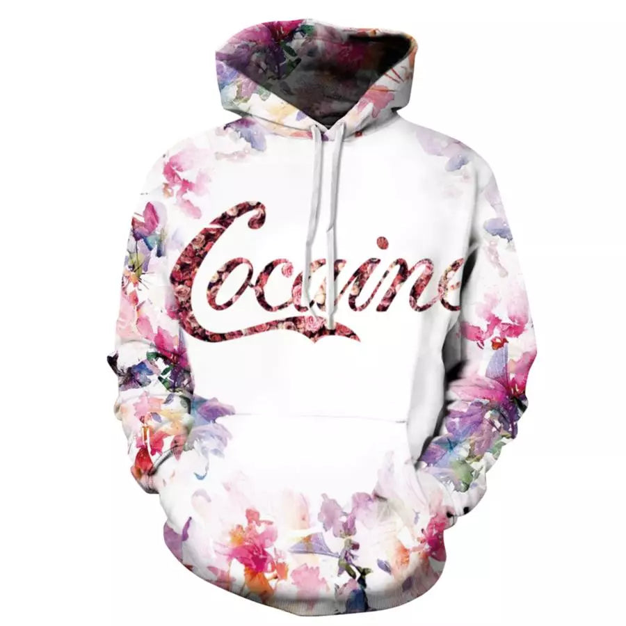 Cocaine 3D Print Hoodie