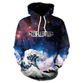 Galaxy Space Snow Mountain Great Wave