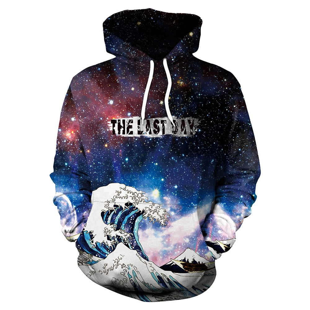 Galaxy Space Snow Mountain Great Wave