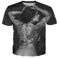 Black And White Girl With The Dragon Tattoo T-shirt