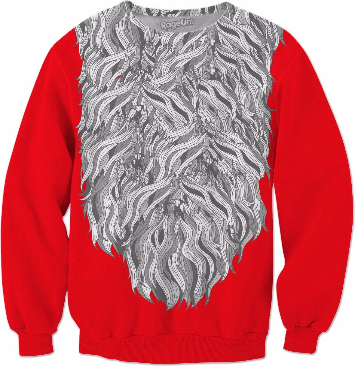 Santa Beard Crewneck Sweatshirt