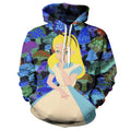 Trippy Alice In Wonderland On Mushrooms Hoodie