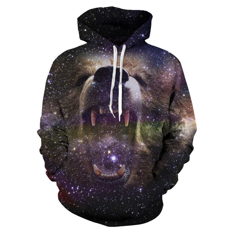 Bear Big Face Hoodie