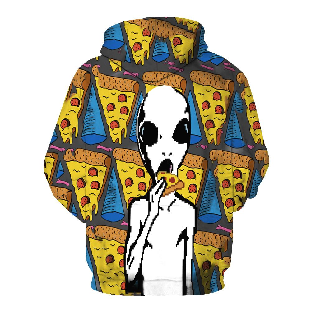 Extraterrestrial Pepperoni Pizza Hoodie