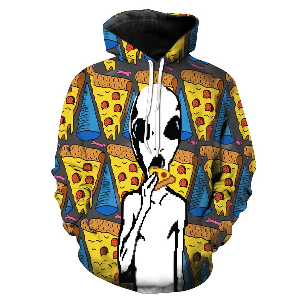Extraterrestrial Pepperoni Pizza Hoodie