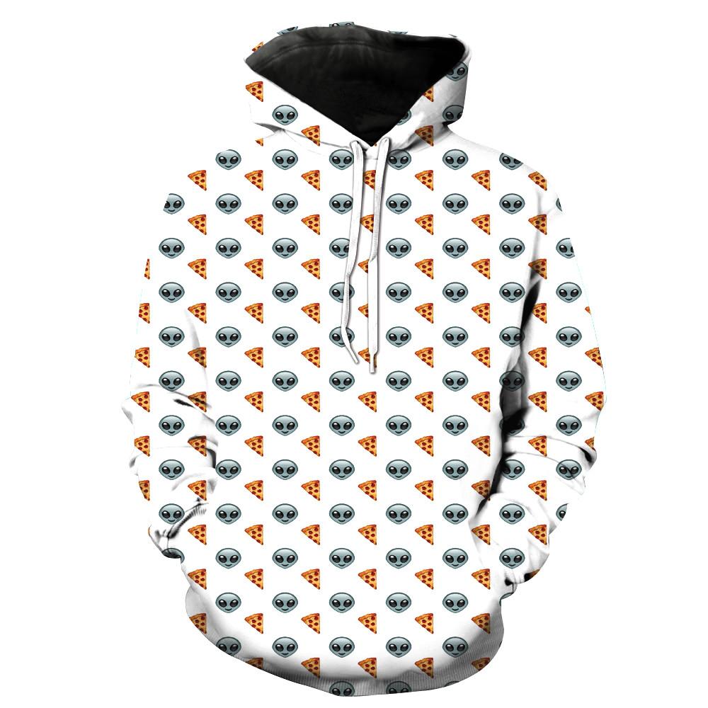 Alien & Pizza Emoji Hoodie