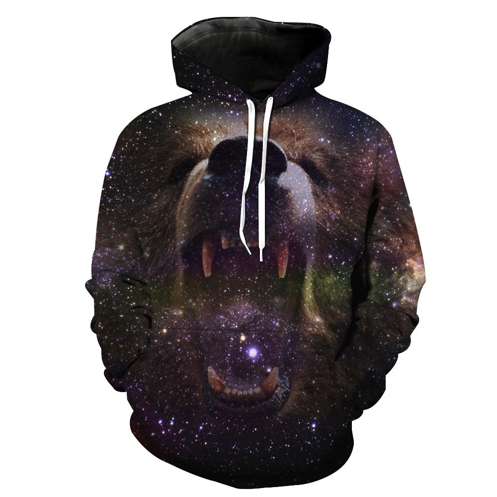 Bear In Space Hoodie