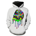 Dripping Paint Skull Hoodie
