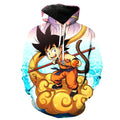 Kid Goku On Flying Nimbus Hoodie