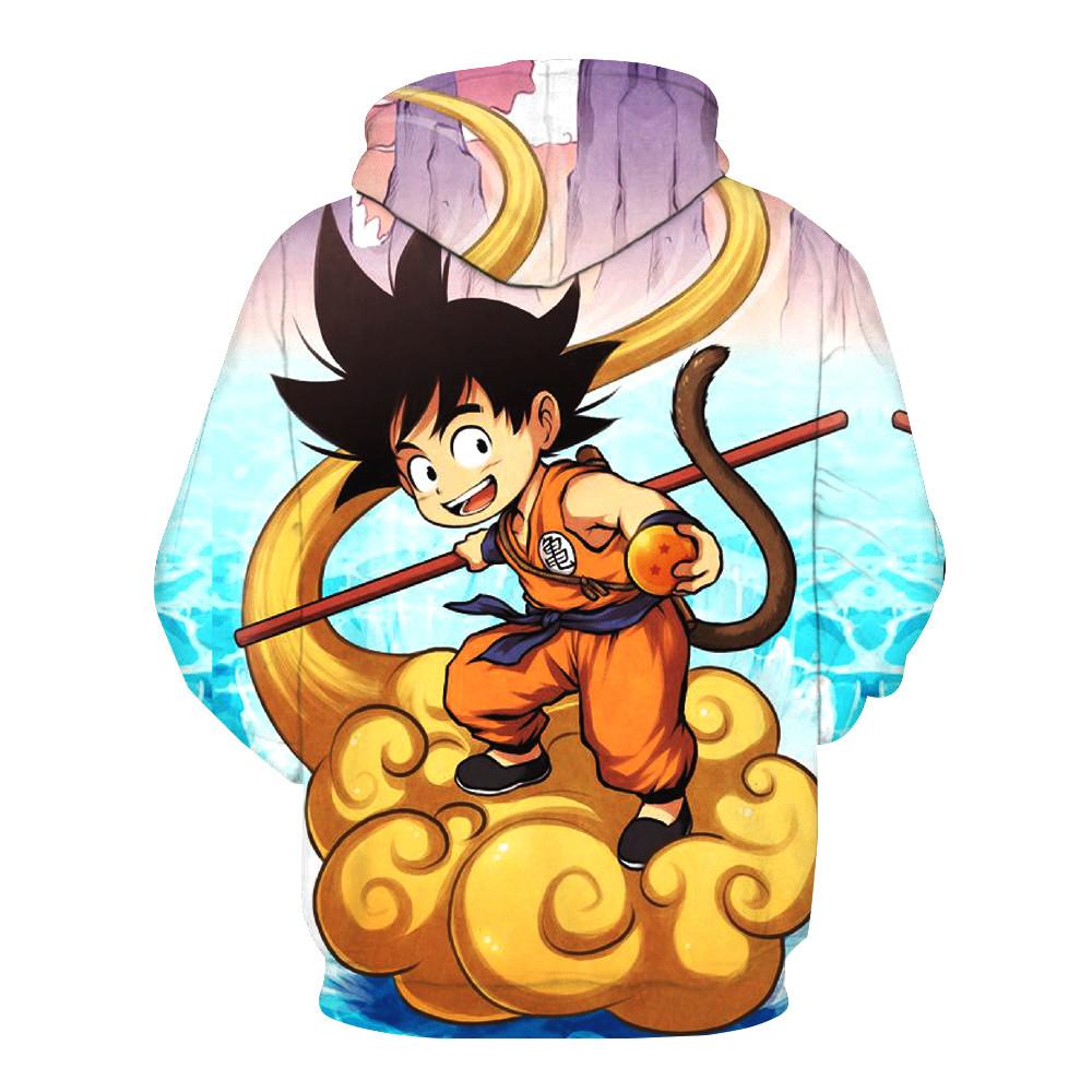 Kid Goku On Flying Nimbus Hoodie