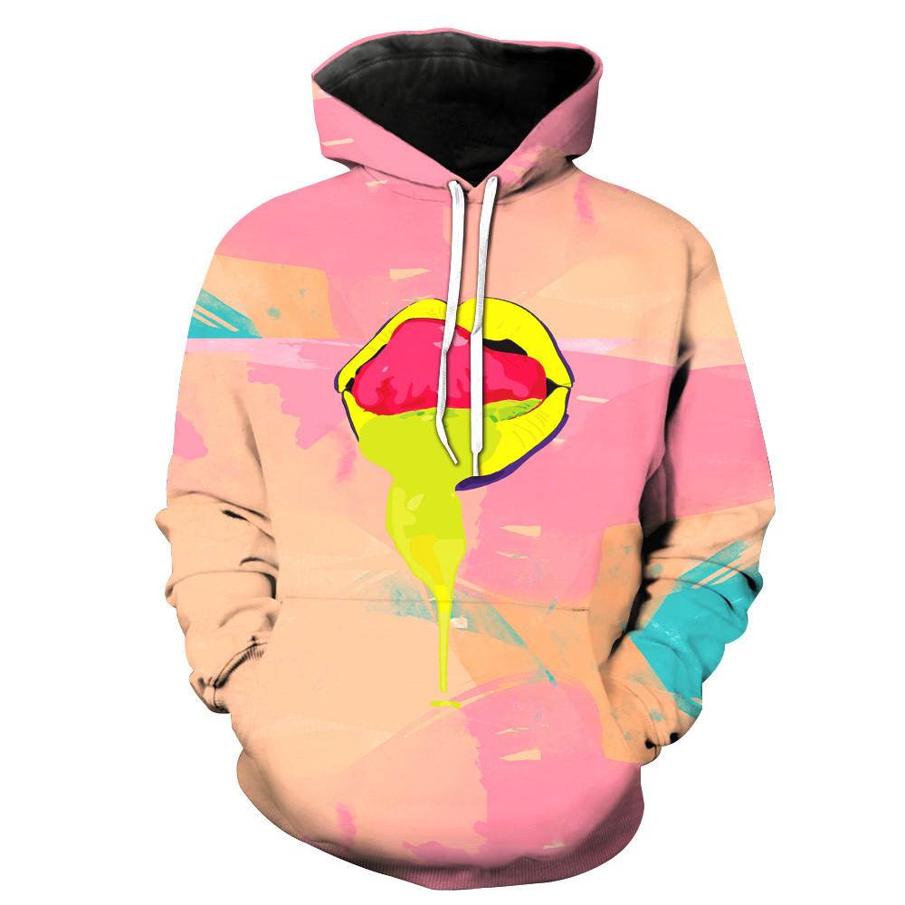 Summer Lips Pink Hoodie