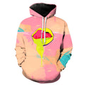 Summer Lips Pink Hoodie