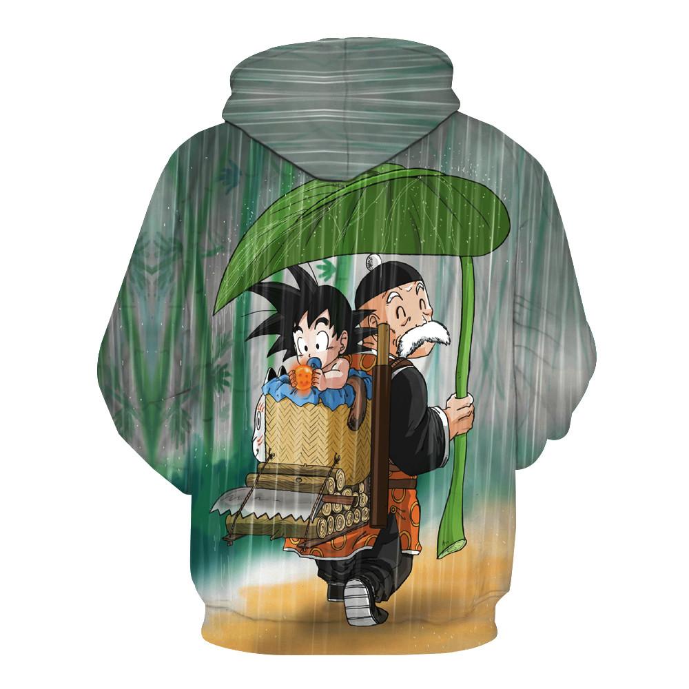 Baby Goku and Grandpa Gohan Hoodie