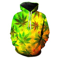 Weed Leaf Collage Hoodie