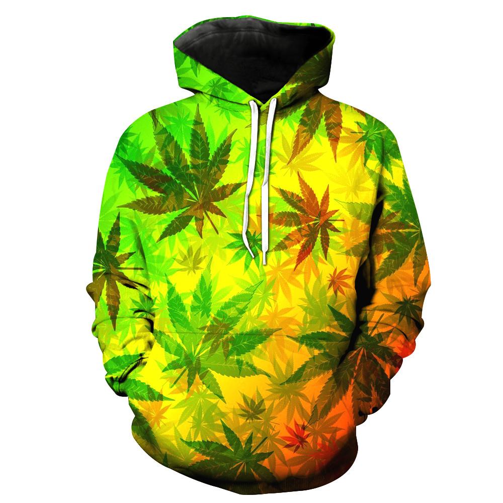 Weed Leaf Collage Hoodie