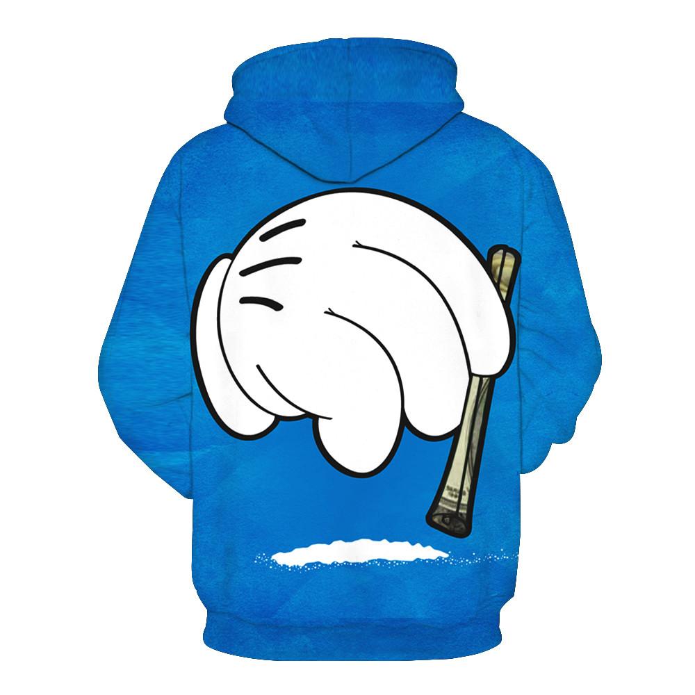 Mickey's Hand Snorting Coke Hoodie