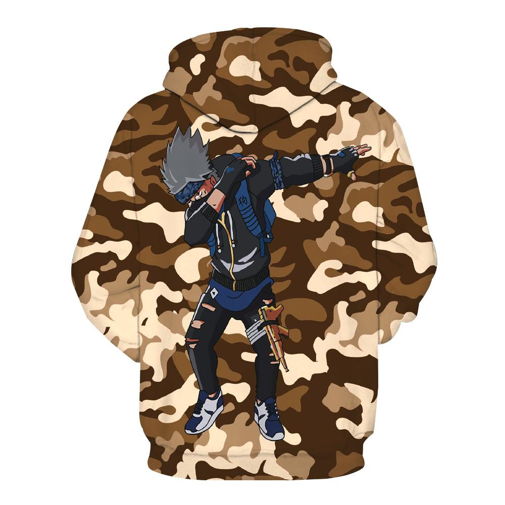 Dabbing Kakashi Khaki Hoodie