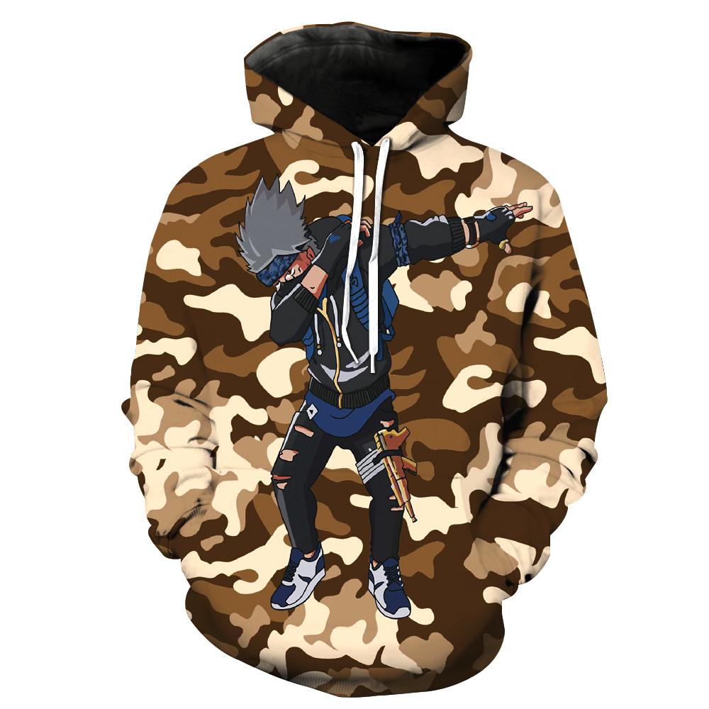 Dabbing Kakashi Khaki Hoodie