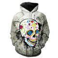 Dia de los Muertos Day of the Dead Skull Hoodie