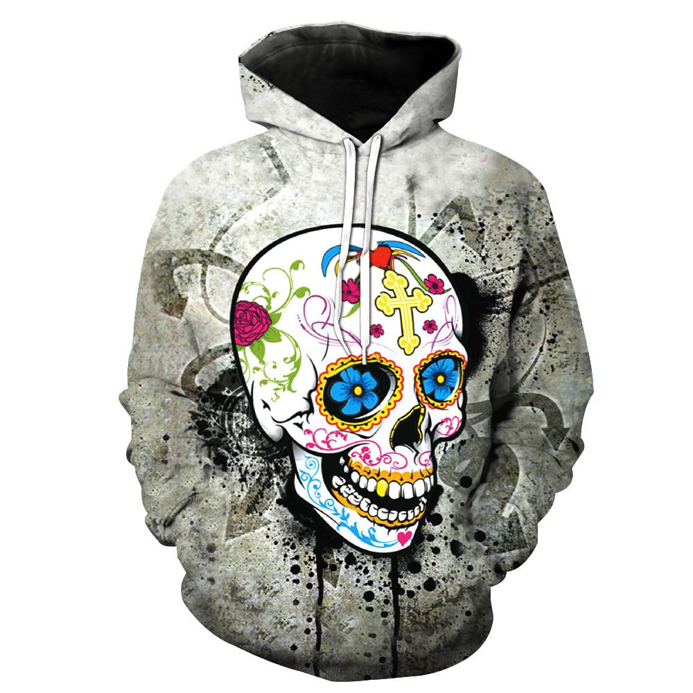 Dia de los Muertos Day of the Dead Skull Hoodie