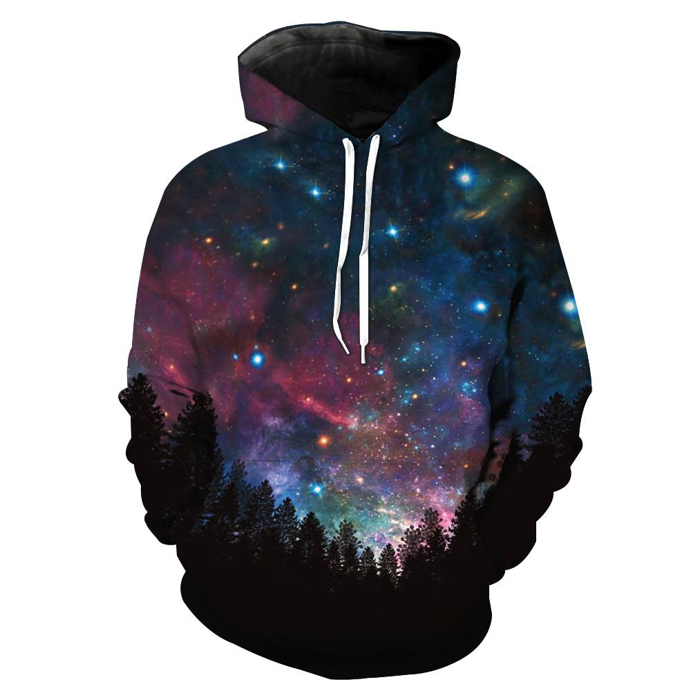 Stars Shining In The Night Sky Hoodie
