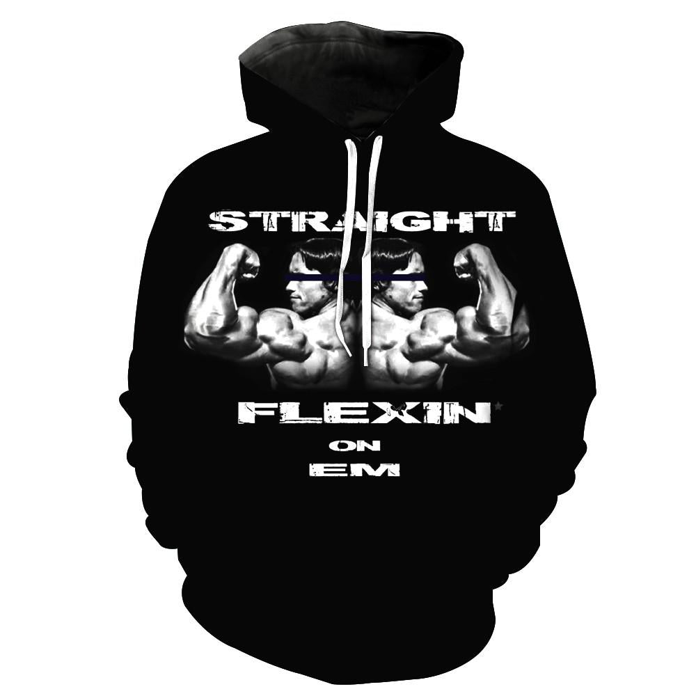Straight Flexin On Em Hoodie