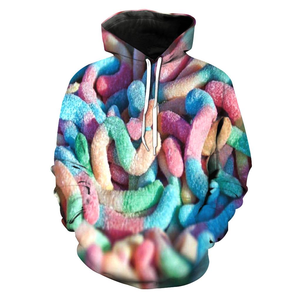 Sour Gummy Worms V2 Hoodie