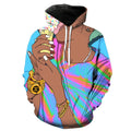 Licking On Her Ice Cream Cone In The Summer Tie Dye Hoodie