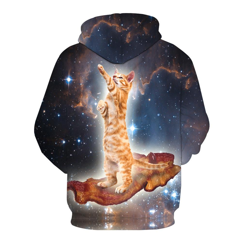Bacon Cat In Space Hoodie