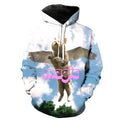 Magic Flying Cat Unicorn Hoodie
