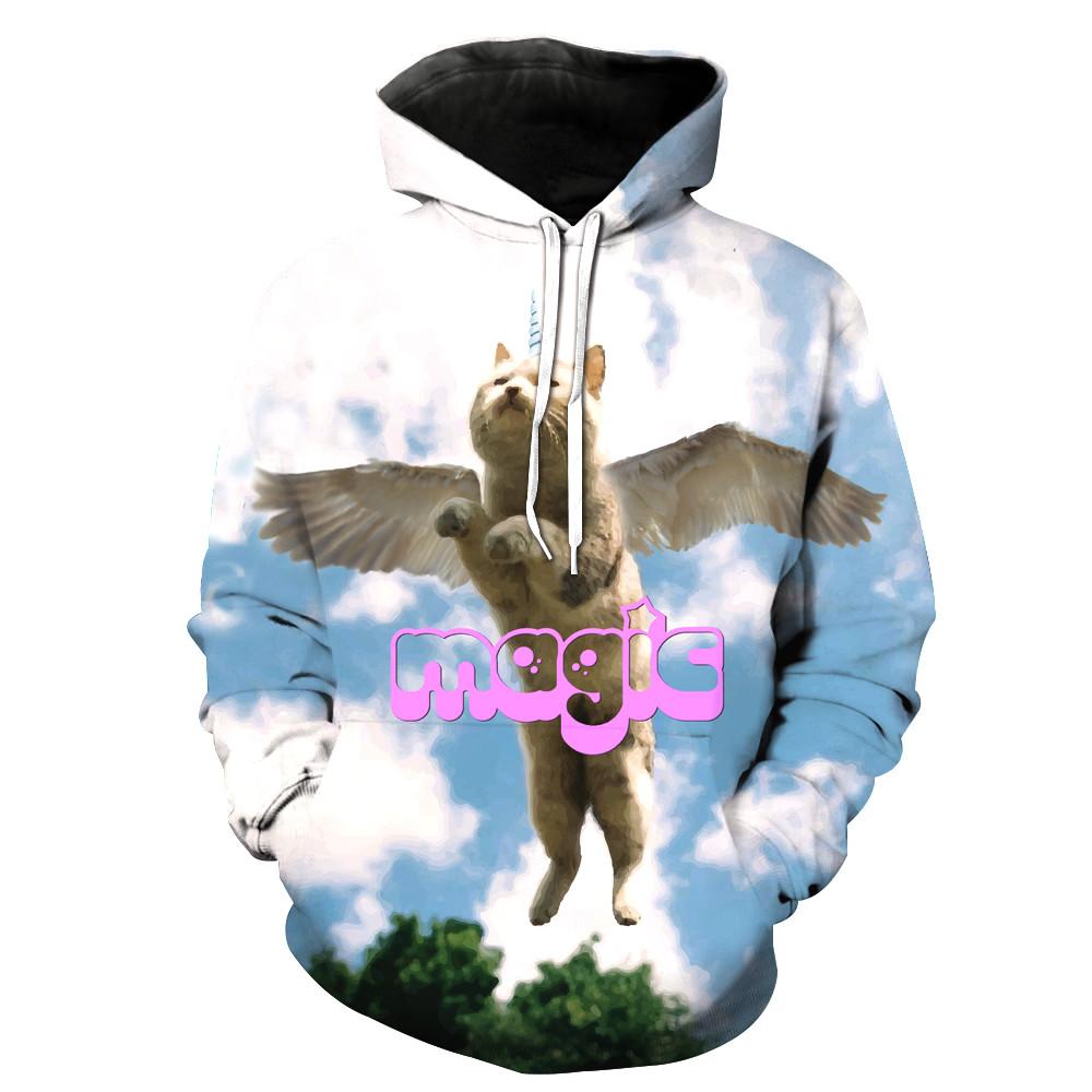 Magic Flying Cat Unicorn Hoodie