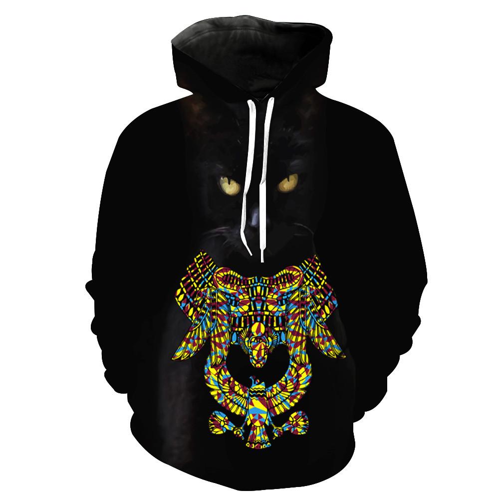 African Black Cat Hoodie