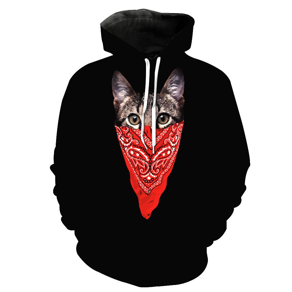 Blood Gang Cat Hoodie