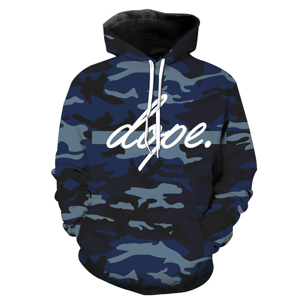 dope. Camouflage Hoodie