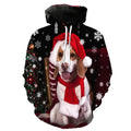 Christmas Santa Claus Dog Hoodie