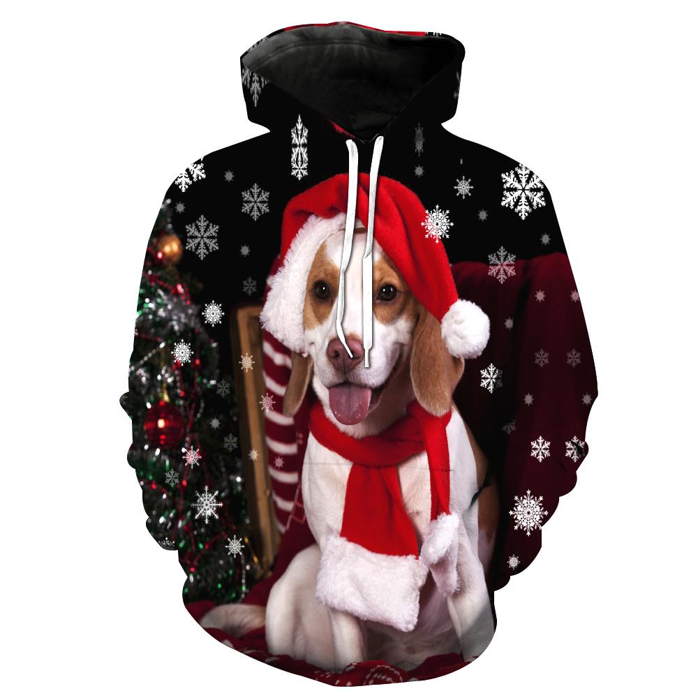 Christmas Santa Claus Dog Hoodie