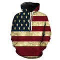 Vintage American Flag Hoodie