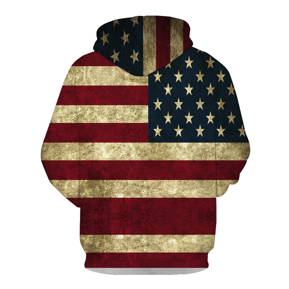 Vintage American Flag Hoodie