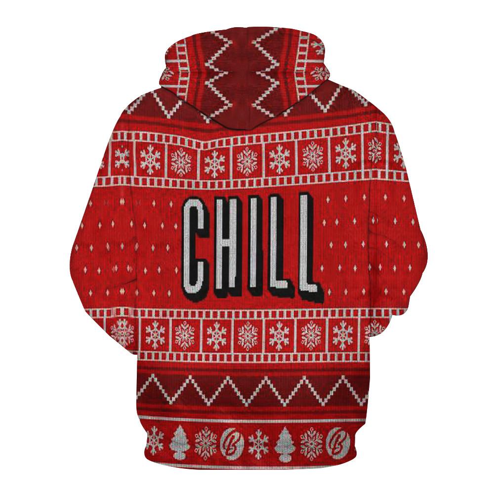 Netflix and Chill Christmas Hoodie