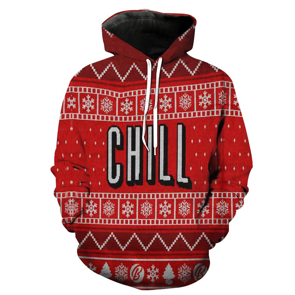 Netflix and Chill Christmas Hoodie
