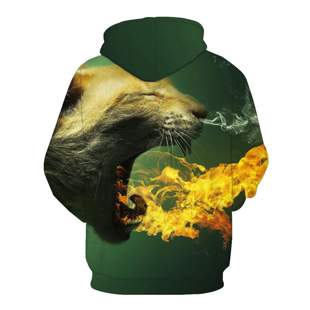 Fire Breathing Cat Hoodie