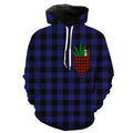 Pot Head Plaid Blue Hoodie