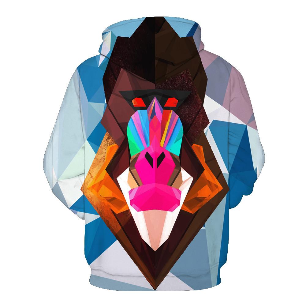 Geometric Monkey Hoodie