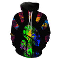 Neon Mushrooms Hoodie