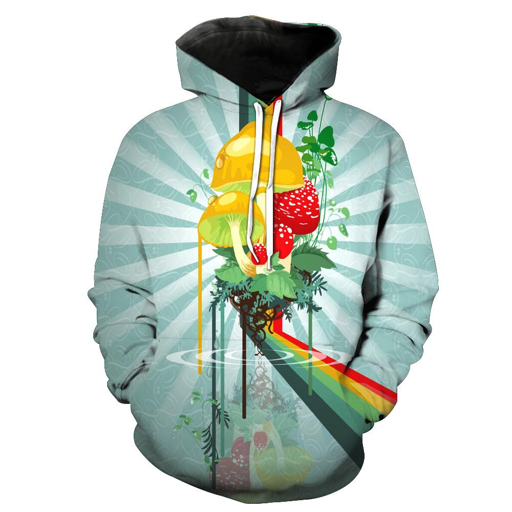 Rainbow Mushroom Fruit World Hoodie