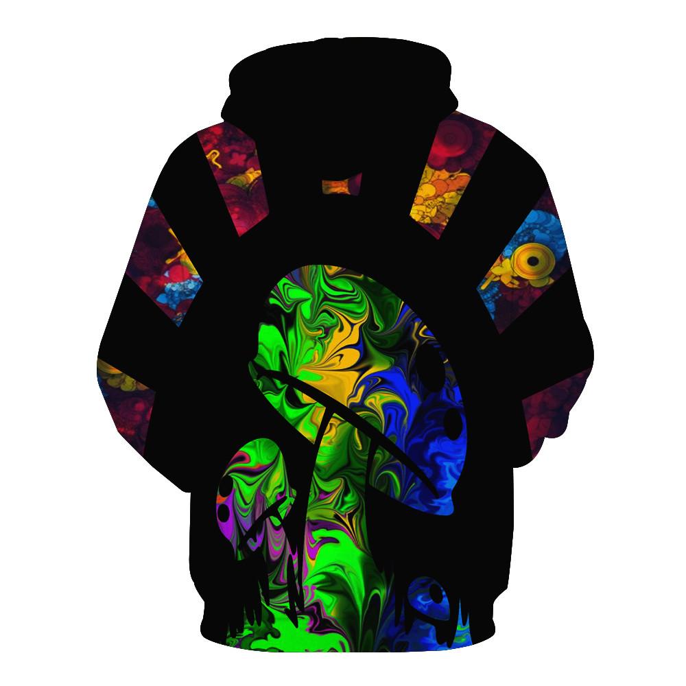 Neon Mushrooms Hoodie