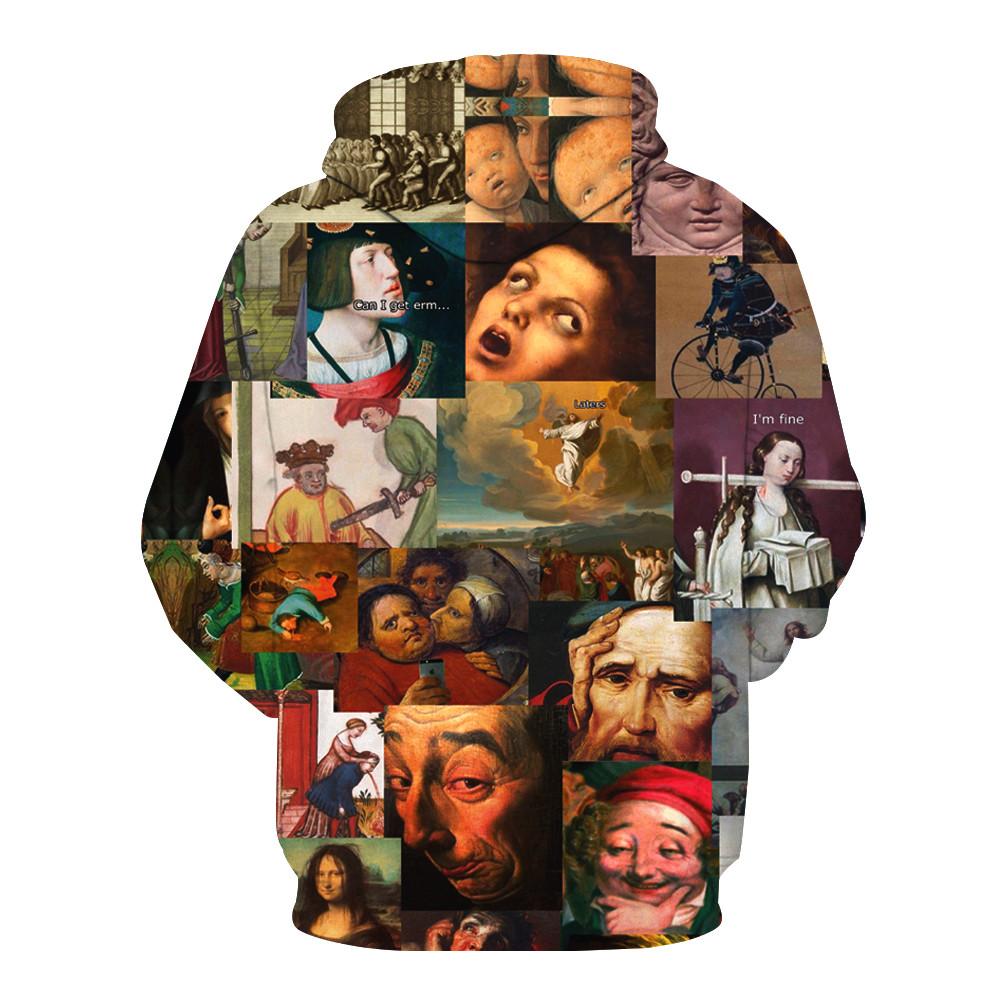 Famous Paintings Collage Hoodie