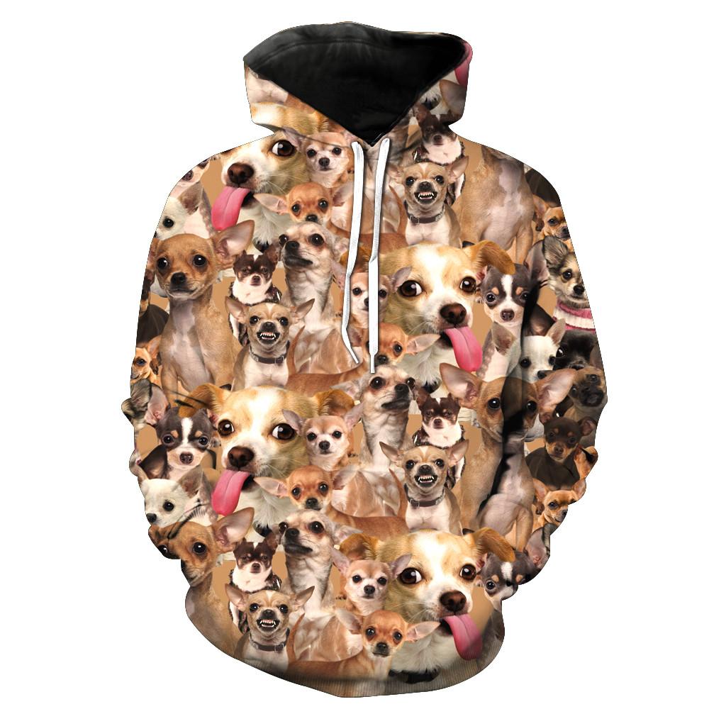 Chihuahua Collage Hoodie